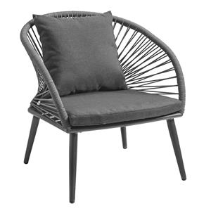 Vega Stoel Alcamo; 66x73x82 cm (BxDxH); antraciet
