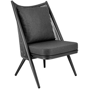 Vega Loungestoel Isola; 65x73x94 cm (BxDxH); antraciet