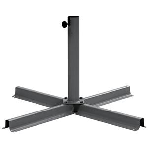 Vega Parasolvoet Detroit; 101x101x55.5 cm (LxBxH); antraciet; vierkant