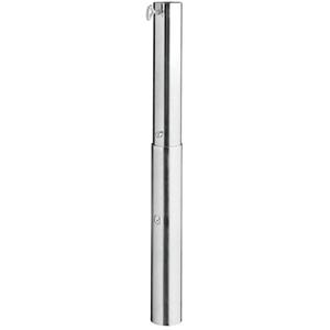 Vega Parasol bodemkoker; 6x72 cm (ØxH); zilver; rond