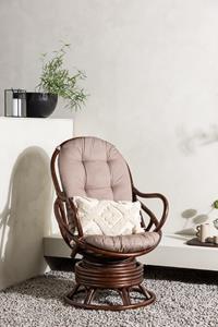 Nohr Outdoor Loungestoel Leola Rattan - Bruin