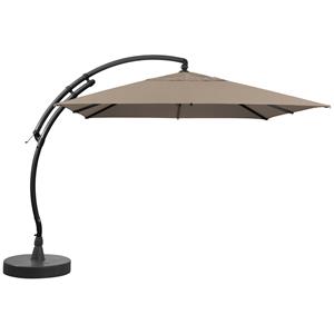 Sungarden Zweefparasol Met Voet Easy Sun Vierkant Licht Taupe 300x300cm