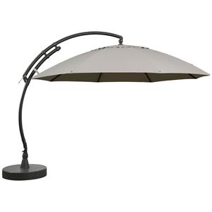 Sungarden Zweefparasol Met Voet Easy Sun Xl Licht Taupe Ø375cm