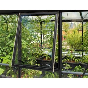 Vitavia Zijraam H Aphrodite/athena Aluminium Zwart En Kristalhelder Veiligheidsglas 87,6x55,4cm