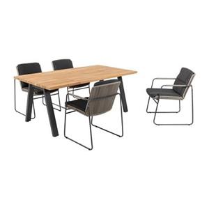 4 Seasons Outdoor Taste Parma|Ambassador tuinset - 5-delig - stapelbaar