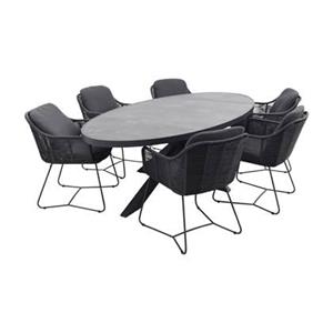 Taste by 4 Seasons Outdoor Taste Belmond|Silva 240x115 cm. ovale tuinset - 7-delig