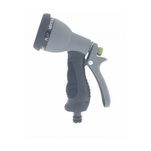 Pro Garden Tuinslang water geven sproeikop pistool - grijs - 7 functies - kunststof -
