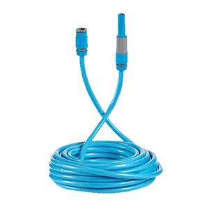 IBERGARDEN Tuinslang blauw met verbindingsstuk en 2 opzetstukken 15 meter -