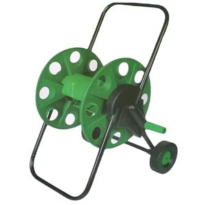 Gerimport Tuinslang haspel/trolley voor meter slang groen -