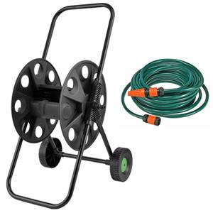 Merkloos Groene tuinslang / waterslang 20 meter - incl. haspel - voor 50 meter -
