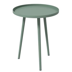 Outsunny Bijzettafel, Salontafel, Tuintafel, Terrastafel voor Tuin, Balkon, Staal, 40 x 40 x 50 cm, Groen