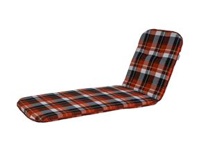 Livarno home Ligbedkussen (Oranje geruit)