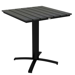 Outsunny terrastafel, duurzaam, voor 4 personen, weerbestendig aluminium frame, ideaal voor buiten, 70 x 70 x 76 cm, grijs | Aosom.nl