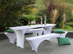 Go-de textil Hoes voor tuinbank en tuintafel (50 cm tafel)