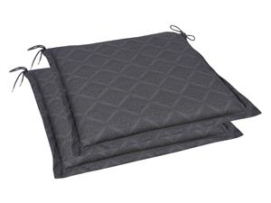 Go-de textil Tuinkussen (Set van 2 kussens, Antraciet)