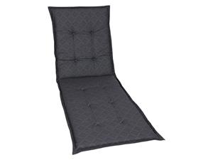 Go-de textil Tuinkussen (Stoelkussen voor een ligbed, Antraciet)