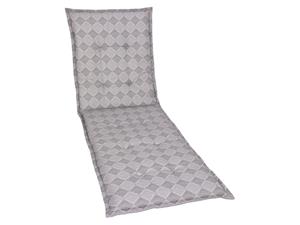 Go-de textil Tuinkussen (Stoelkussen voor een ligbed, Grijs)