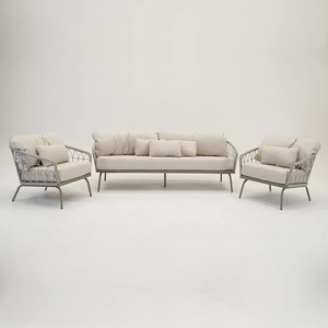 Vita Tuinmeubelen Palma Loungeset Licht Grijs