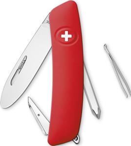 Swiza D02 Junior zakmes - Rood (Red) - blisterverpakking