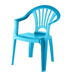 Merkloos Camping Kinderstoel van kunststof - blauw - x 31 x 51 cm -