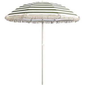 Leen Bakker Parasol Oliva tilt - gestreept - Ø200 cm