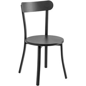 Vega Stoel Pavonia; 46x49x83 cm (BxDxH); antraciet; 4 stuk / verpakking