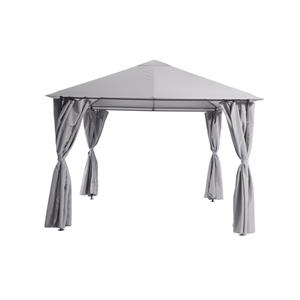 Central Park Tuinpaviljoen Lichtgrijs Taupe 300x300x190/270cm
