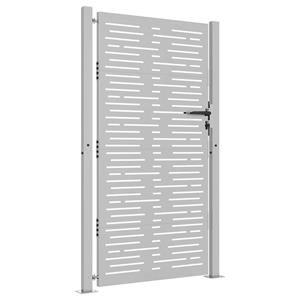 vidaXL Poort 105x205 cm vierkant cortenstaal