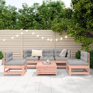 vidaXL 6-delige Loungeset massief douglas vurenhout
