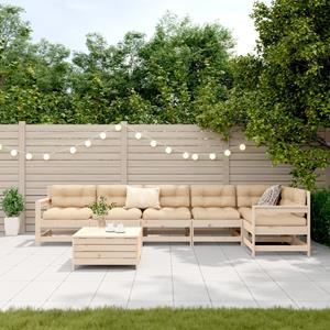 vidaXL 7-delige Loungeset massief grenenhout