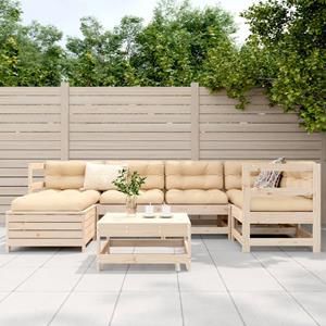 vidaXL 7-delige Loungeset massief grenenhout
