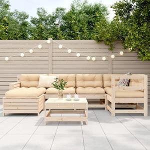 vidaXL 7-delige Loungeset massief grenenhout