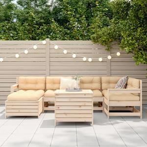 vidaXL 7-delige Loungeset massief grenenhout