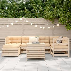 vidaXL 7-delige Loungeset massief grenenhout