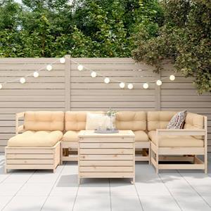 vidaXL 7-delige Loungeset massief grenenhout