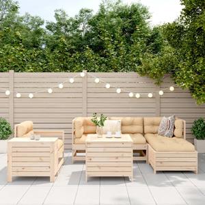 vidaXL 7-delige Loungeset massief grenenhout