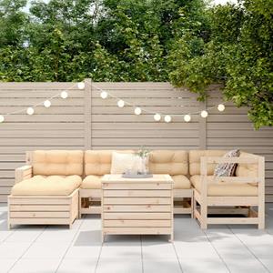 vidaXL 7-delige Loungeset massief grenenhout
