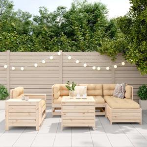 vidaXL 7-delige Loungeset massief grenenhout