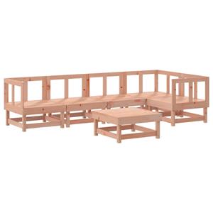 vidaXL 6-delige Loungeset met kussens massief douglashout