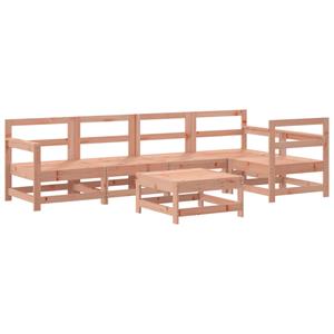 vidaXL 6-delige Loungeset met kussens massief douglashout