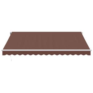 vidaXL Luifel handmatig uittrekbaar 400x300 cm bruin