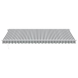 vidaXL Luifel automatisch uittrekbaar 500x350 cm antraciet en wit