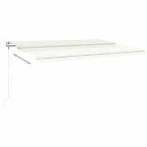 vidaXL Luifel automatisch uittrekbaar 500x350 cm crèmekleurig