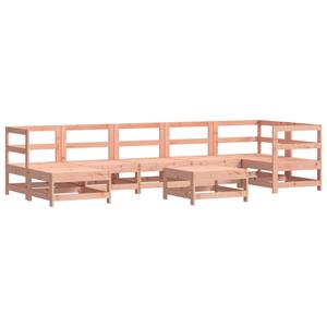 vidaXL 8-delige Loungeset met kussens massief douglashout