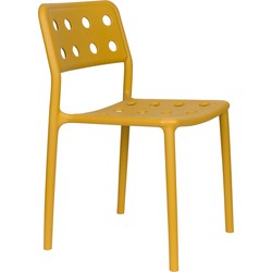 Housecraft Living Serra Tuinstoelen Kunststof Geel - Set van 4