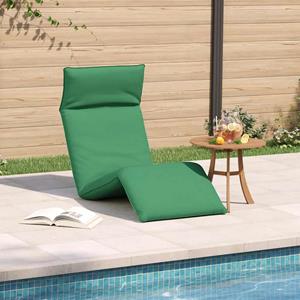 vidaXL Ligstoel inklapbaar 175x54x8,5 cm oxford stof groen