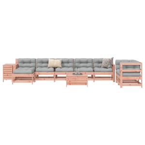 vidaXL 10-delige Loungeset massief douglas vurenhout
