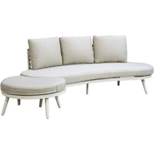 Leen Bakker Loungebank Istres - zand - 88x205x68 cm