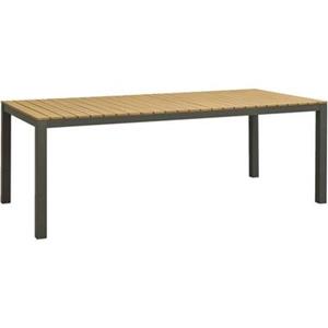 Leen Bakker Tuintafel Toulon - antraciet - 74x212x100 cm