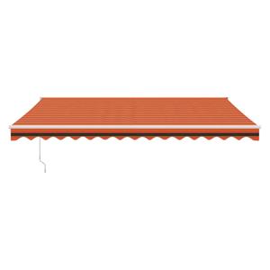 vidaXL Luifel automatisch uitschuifbaar 4x3 m oranje en bruin